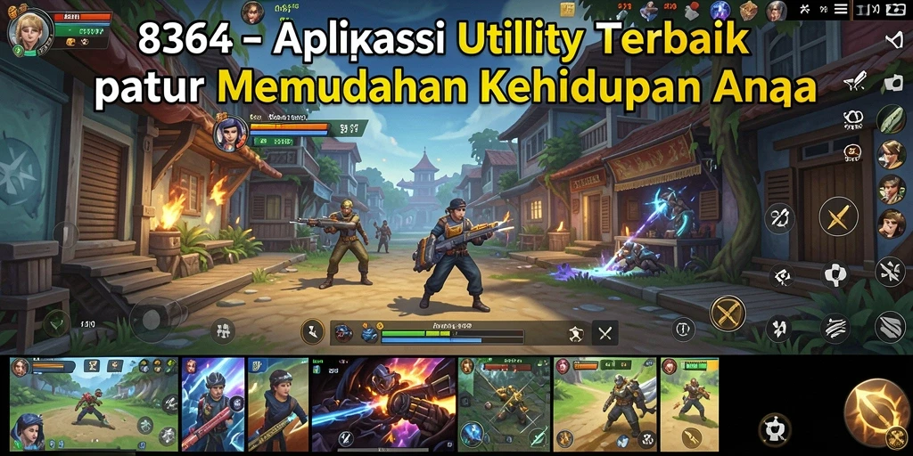 Tampilan utama aplikasi 8364 yang sederhana dan intuitif.