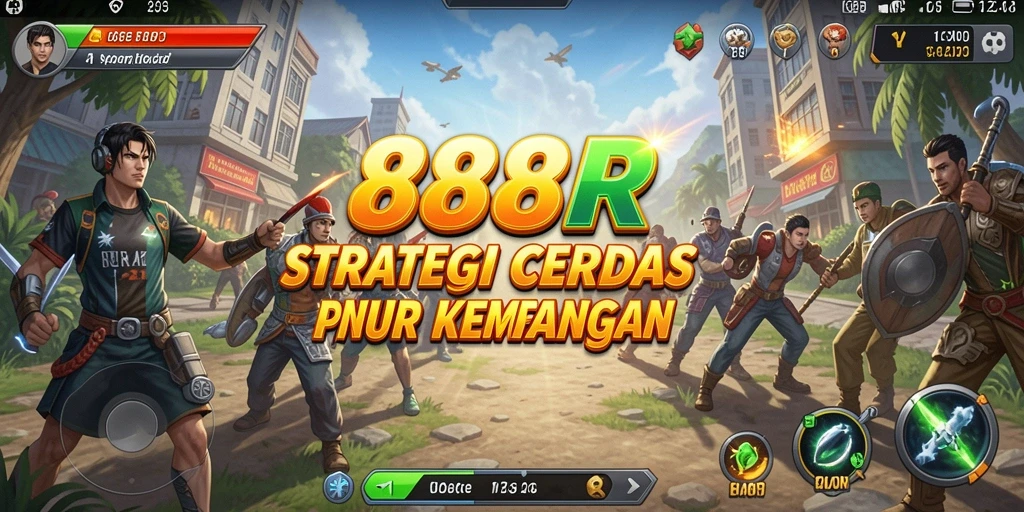 Screenshot gameplay <strong>888R</strong> menampilkan pertempuran strategi yang intens.