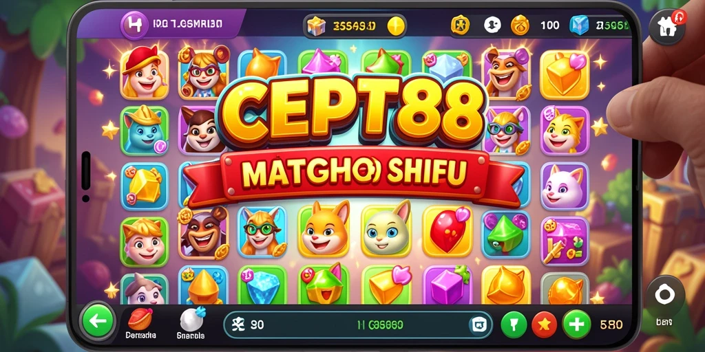 Screenshot gameplay CEPAT88 menampilkan kombinasi warna-warni yang menarik.