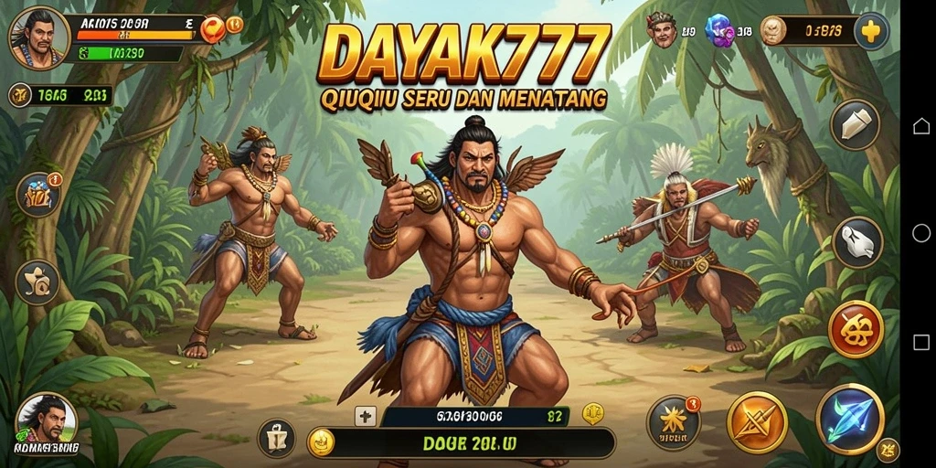 Screenshot utama DAYAK777 menampilkan gameplay QiuQiu yang menarik.