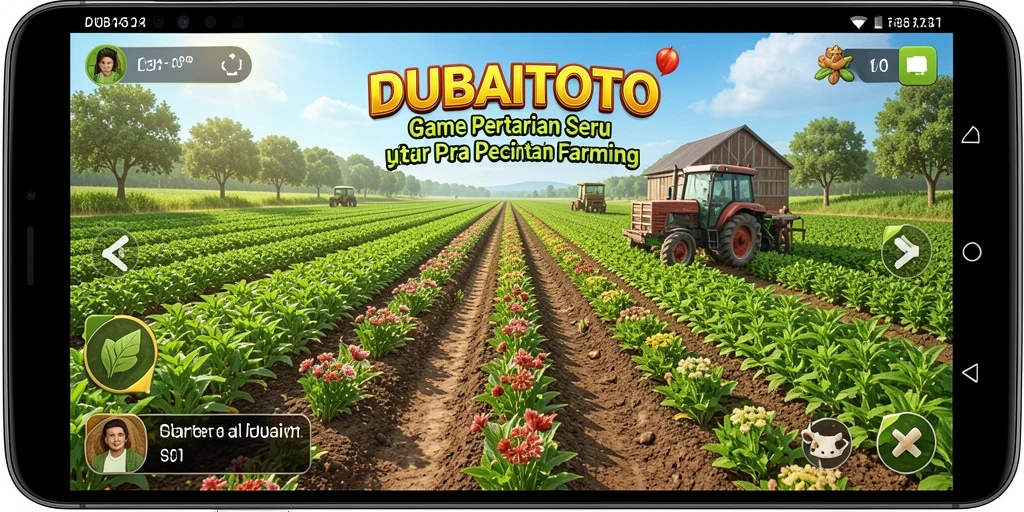 Screenshot DUBAITOTO menampilkan pengalaman bertani yang mendalam dan interaktif.