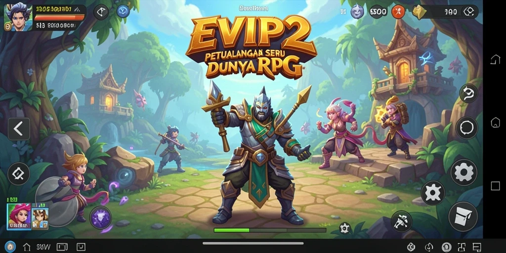 Tampilan gameplay interaktif di dunia RPG yang memukau.