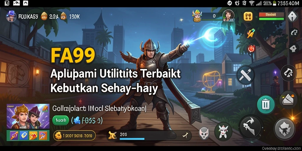 Tampilan antarmuka utama FA99 dengan berbagai alat utilitas.