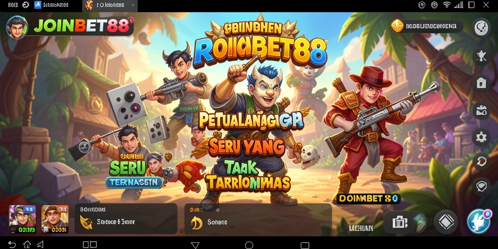 Tampilan gameplay JOINBET88 yang penuh aksi dan petualangan menantang.