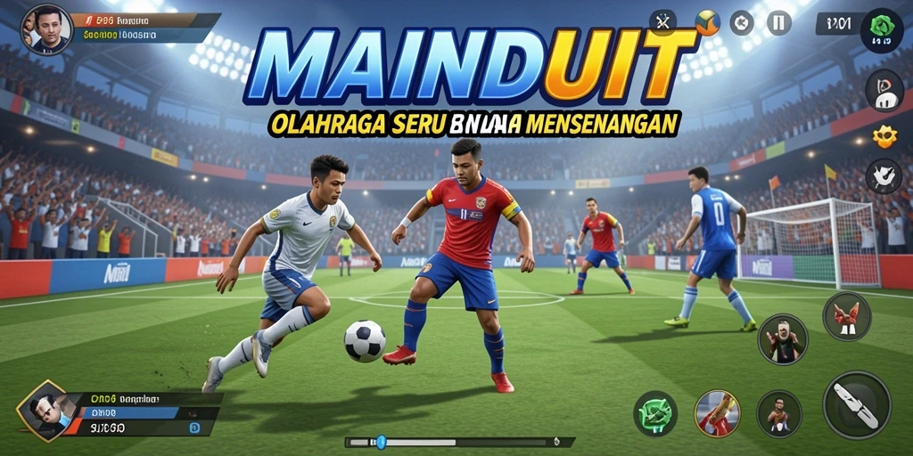 Screenshot gameplay MAINDUIT yang menampilkan aksi olahraga seru.