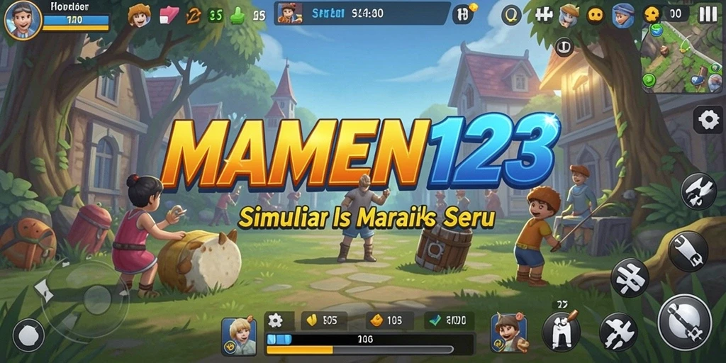 Screenshot MAMEN123 menampilkan vibrasi gameplay yang seru dan mendalam.