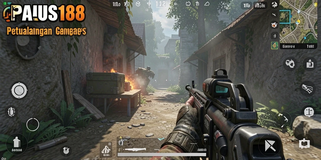 Screenshot utama PAUS188 menampilkan aksi pertarungan mendebarkan dalam gameplay.