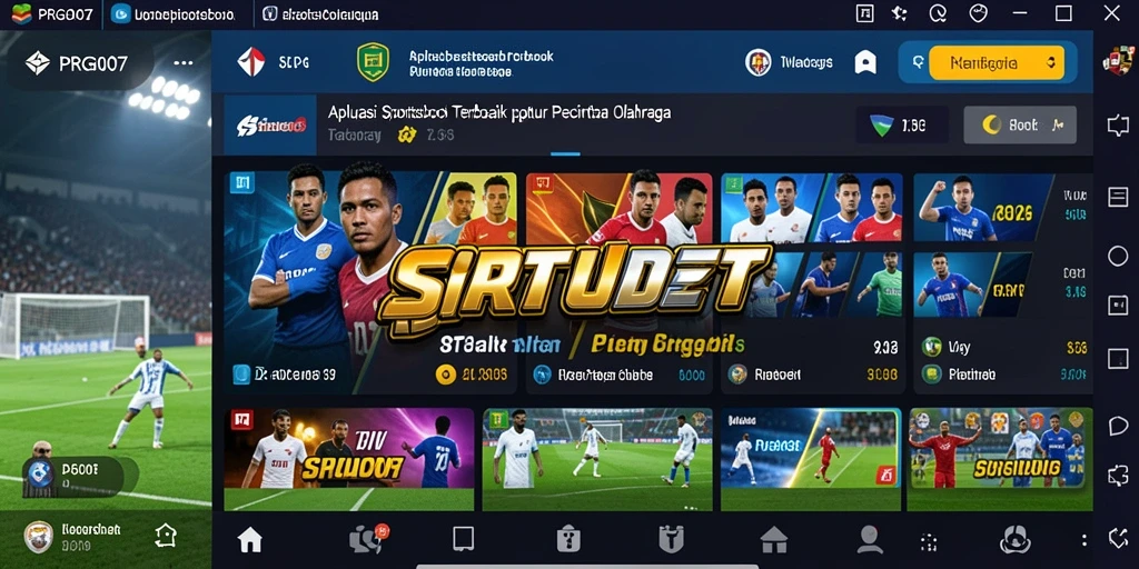 Tampilan menarik dari gameplay Sportsbook di PRG007.