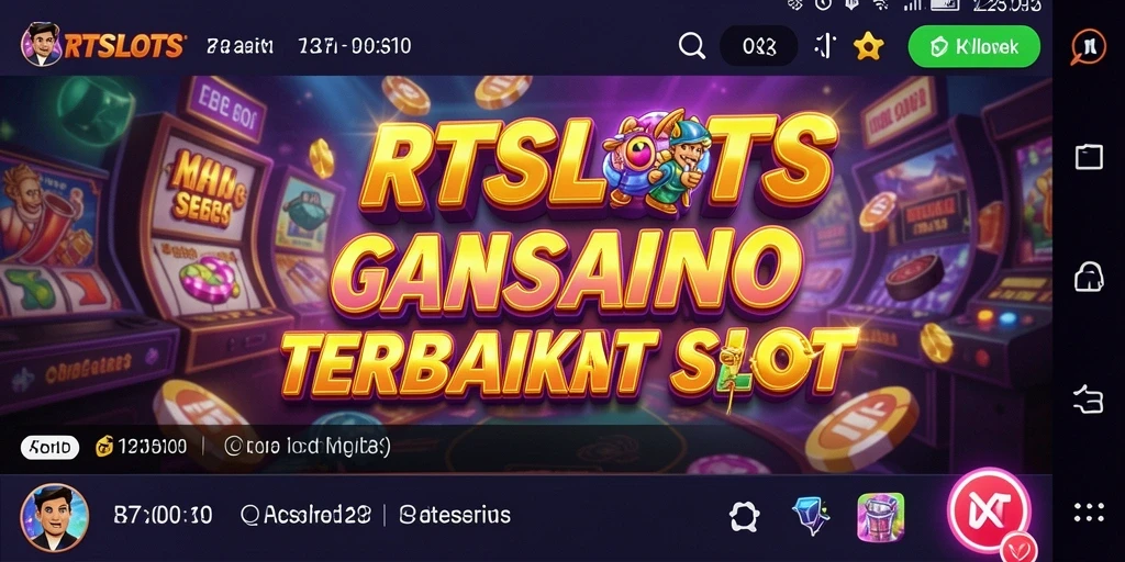 Tangkapan layar RTSLOTS menampilkan gameplay seru dengan mesin slot yang menarik.