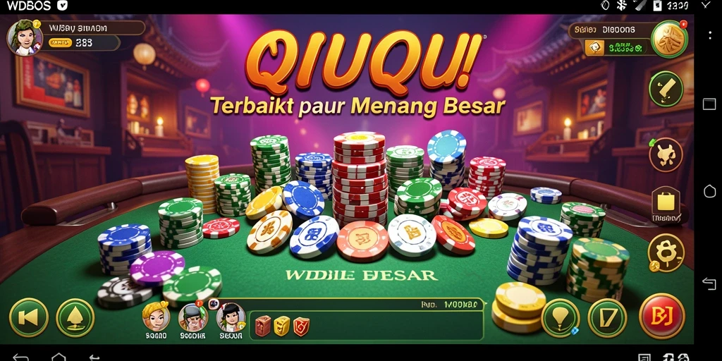 Tampilan gameplay QiuQiu yang menarik dan interaktif.